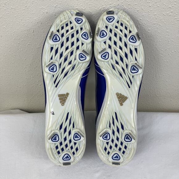 NEW Adidas Adizero Diamond King Blue Metal Baseball Cleats Mens Size 13 G24749 - Picture 7 of 8
